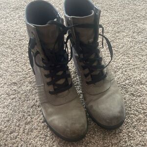 Sorel wedge lace ups. Size 8